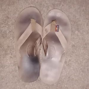 Rainbow flip flops sandals slip on thong men's 7.5 - 8.5